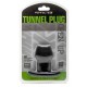 Ass Tunnel Plug in silicone nero medio 7 x 5,2 cm