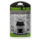Ass Tunnel Plug Silicone Black Medium 7 x 5.2 cm