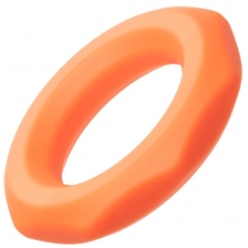 alpha ring Cockring Silicone Sexagon Alpha 37mm Orange