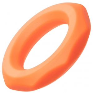 alpha ring Cockring Silicone Sexagon Alpha 37mm Arancione