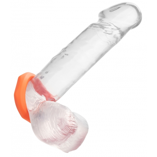 Cockring Silicone Sexagon Alpha 37mm Arancione