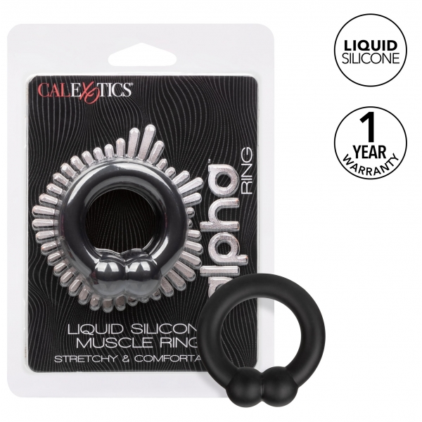 Cockring Muscle Ring Alpha 37mm Negro