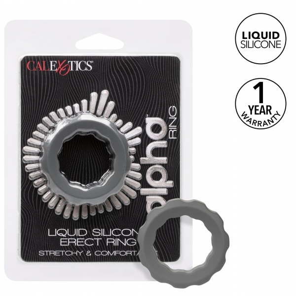 Cockring Silicone Erect Ring Alpha 37mm Grey