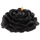 2 Sm Rose Candles Black-Red