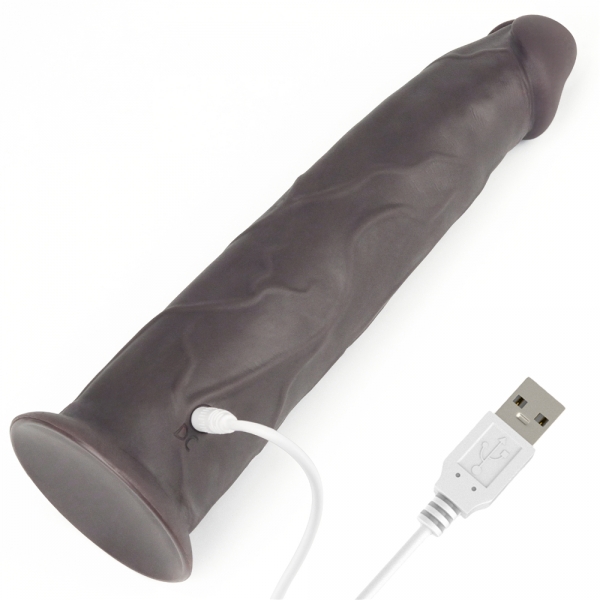 Dildo vibrante Rotacock 22 x 5cm marrone