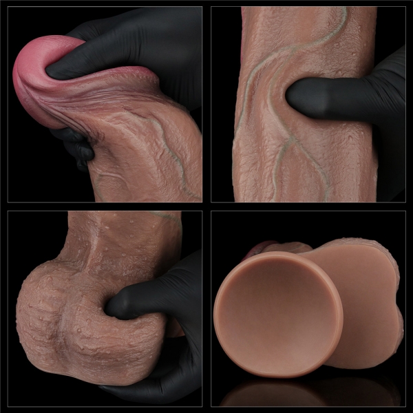 13'' Dual Layered Silicone Cock XXL