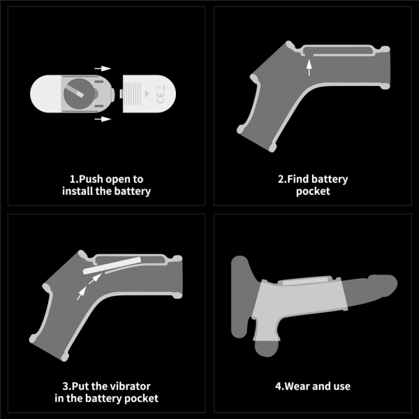 Vibrerende Penisschede en Ballstretcher Ridders Ring Best Ridge 10cm 