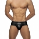 Neon Shiny Brief Black