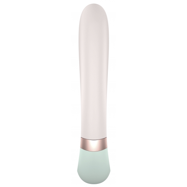 Stimolatore del punto G collegato Heat Wave Satisfyer 14 x 3,5 cm menta