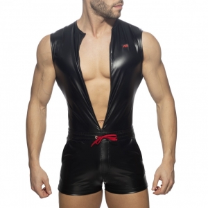 AD Fetish Black Rub Body Short Suit