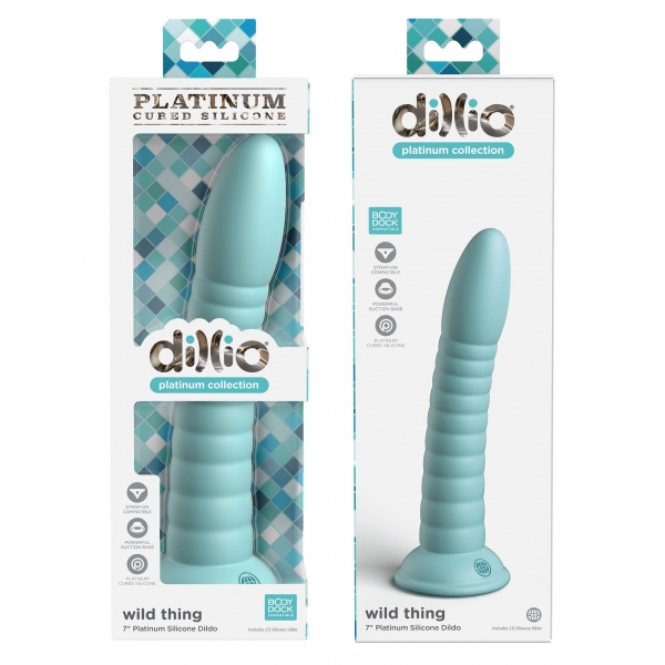 Silikondildo Wild Thing 18 x 3.5cm Türkis