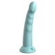 Silikondildo Slim Seven 18 x 3.6cm Türkis