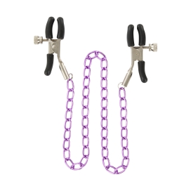 Nipple Chain Purple nipple clamps