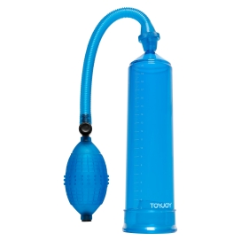 Pompa per pene PowerPump 20 x 5,3 cm blu