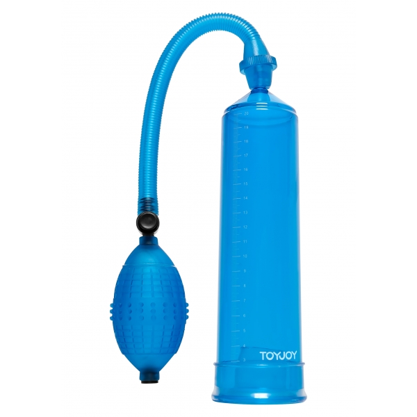 Bomba para el pene PowerPump 20 x 5,3 cm Azul