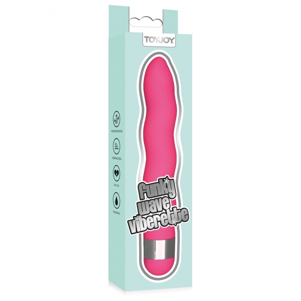 Vibro Funky Wave 15 x 3cm Rosa