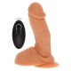 Silicone Vibrating Dildo Light skin tone