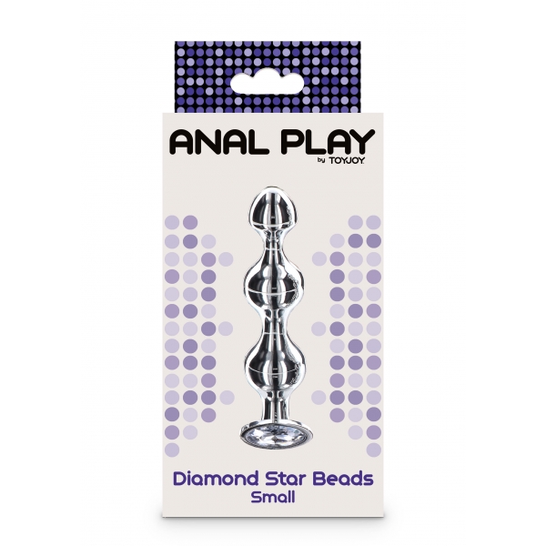 Conta de estrela de diamante Plug Bijou S 9,5 x 2,2 cm