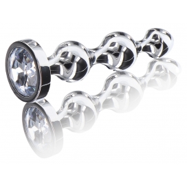 Plug Juwel Diamond Star Beads L 12 x 2.9cm