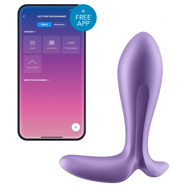 Plug Intensity Satisfyer 7 x 2,5cm Morado