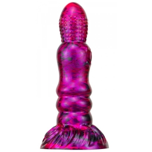 MetallicAnal Dildo Fantasy Peern 17 x 4.7cm Violett-schwarz