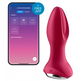 Satisfyer Plug vibrante Connected Rotator Plug Satisfyer 10 x 4 cm Fucsia