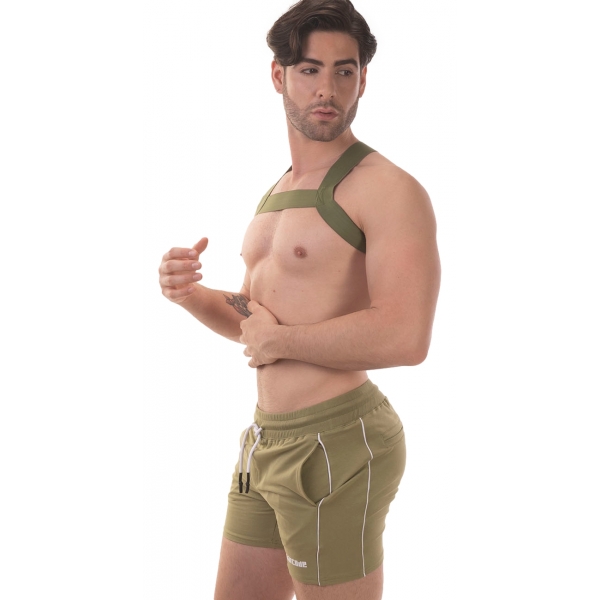 Matt Pop Elastic Harness Khaki