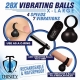 Vibrierende Geldbörsen Vibe Balls XL Schwarz