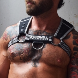 Breedwell Breedwell Intimidator Harness Black-Grey