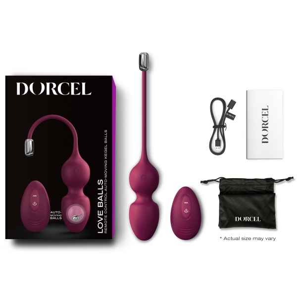 Vibrating Egg Love Balls Dorcel 9 x 3.5cm Purple