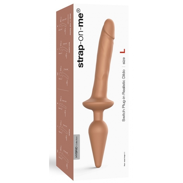 Plug Dildo Switch Realistico Strap-On-Me XXL 18 x 4 cm