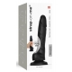 Dildo Deslizante de pele S 13 x 3,7cm Preto