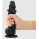 Dildo Deslizante de pele S 13 x 3,7cm Preto