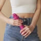 Dildo Sliding Skin Strap-On-Me S 13 x 3.7cm Pink