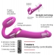 Consolador Multi Orgasmo Strap-On-Me S 14.5 x 3.4cm Fucsia