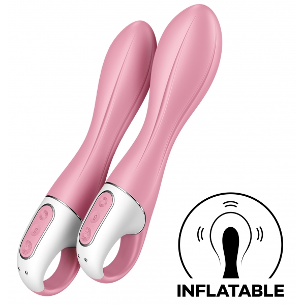 Inflatable Vibro Air Pump Vibrator 2 Satisfyer 12 x 3.5cm Pink