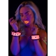 Glow Pink Taboom wrist cuffs