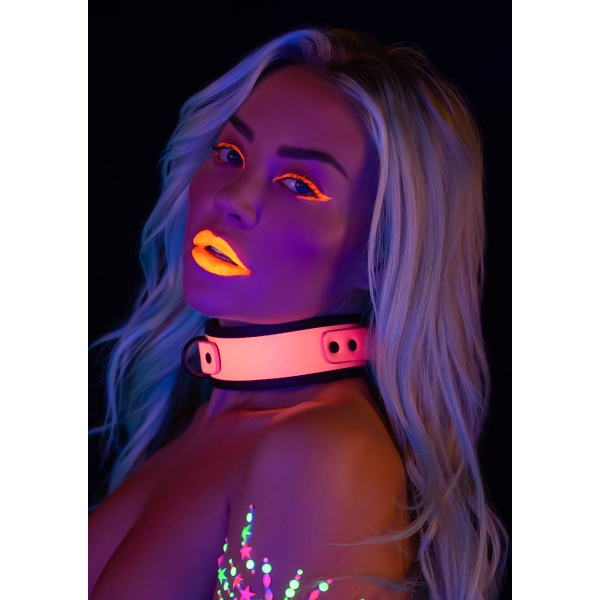 Glow Pink Taboom collar-correa