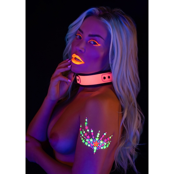 Glow Pink Taboom collar-correa
