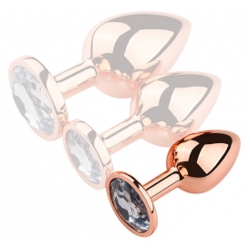 Plug Bijou anal PinkyGold S 6,5 x 2,7 cm Bijou trasparente