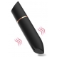 Mini Vibro Cuore Rossetto 9cm Nero