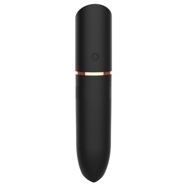 Mini Lápiz Labial Vibro Corazón 9cm Negro