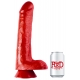 ANGRYDICK 28 x 6,3cm Rojo