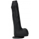 Dildo de silicone Nopi 16 x 4cm Preto