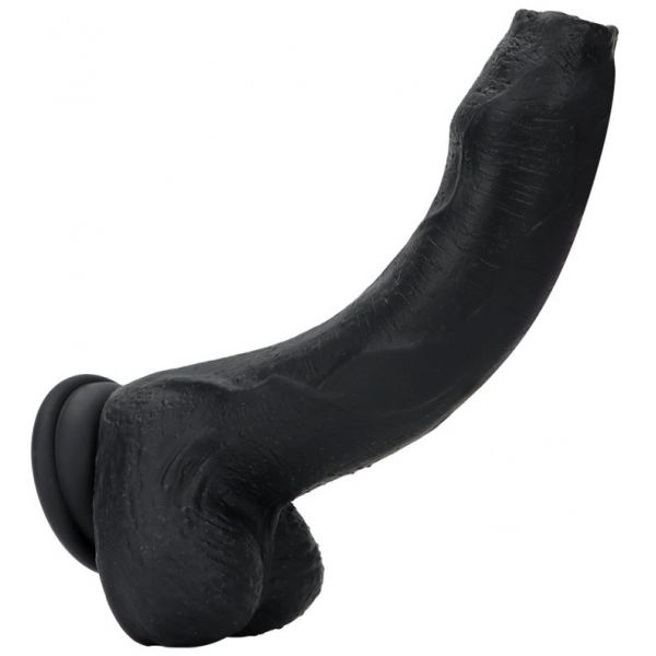 Dildo in silicone Nopi 16 x 4 cm nero