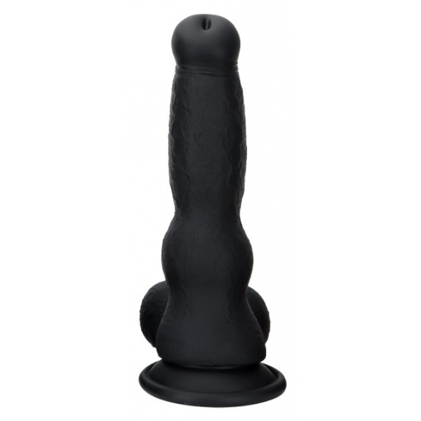 Double Color Silicone Large Dildo -03 BLACK