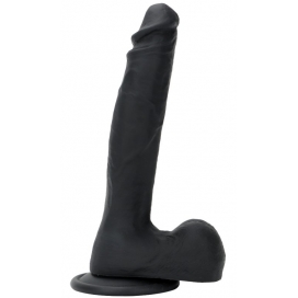 DarkSil Double Color Silicone Large Dildo -07 BLACK