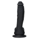 Double Color Silicone Large Dildo -07 BLACK