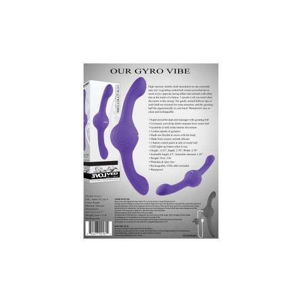 Doppio dildo Il nostro Gyro Vibe 12 x 3,6 cm