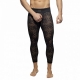 Long John Bottomless Flowery Lace Black